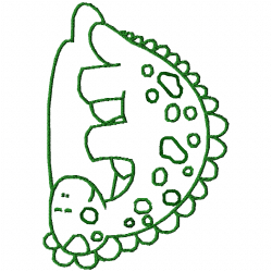 Dinosaur Embroidery Design 4